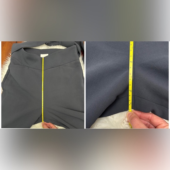 Aritzia Wilfred Size 8 Geneva Pant Tie Front Dress Grey - Picture 12 of 13